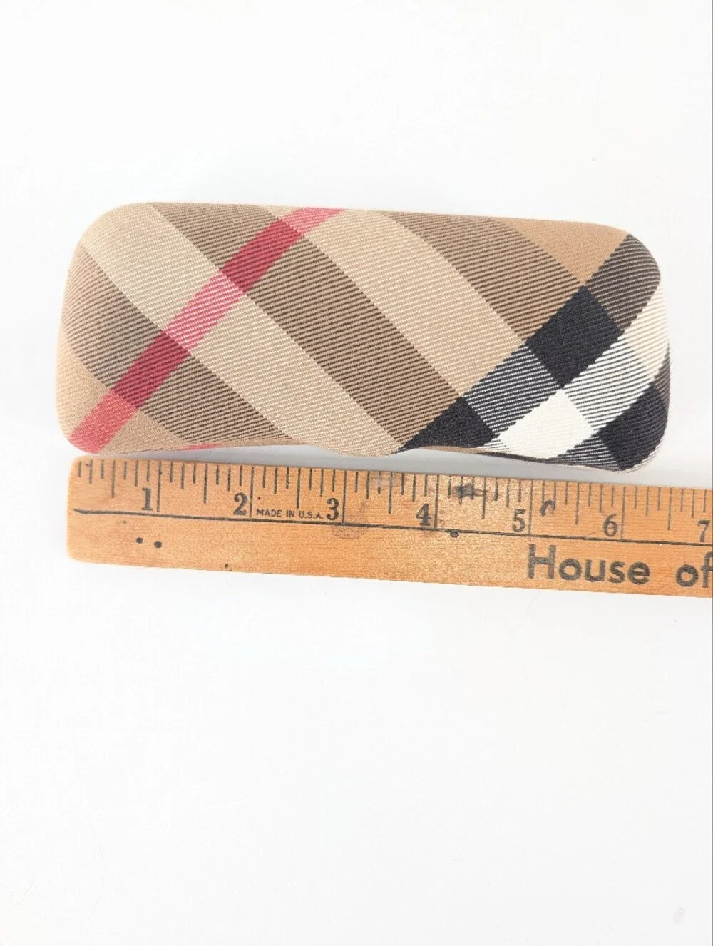 3/$20 Burberry Nova Check Eyeglass Hardshell Clamshell Case Tan Red Black